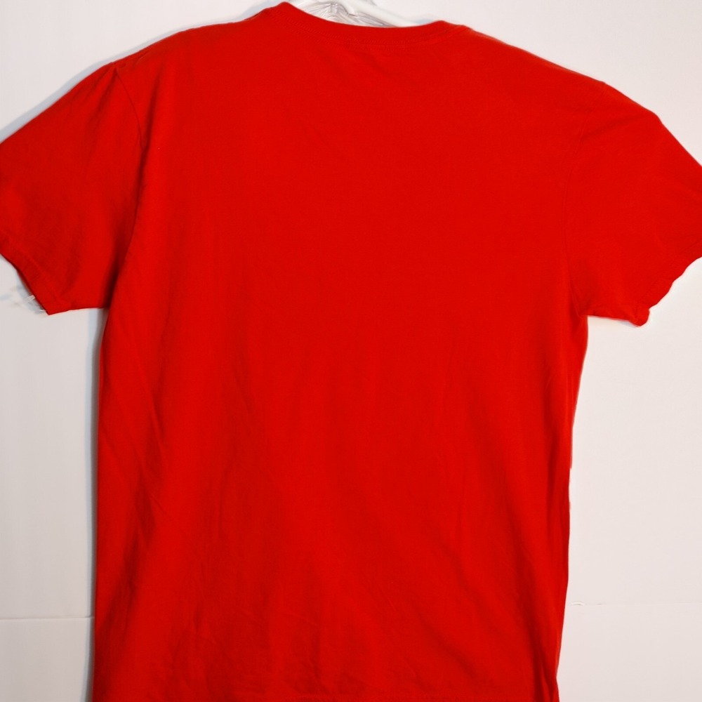ELF OMG Santa! I Know Him! T-Shirt Red Size L Will Ferrell Christmas Holiday - Picture 4 of 4